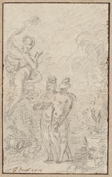 2 Bll.: Die Vertreibung aus dem Paradies – Mythologische Szene