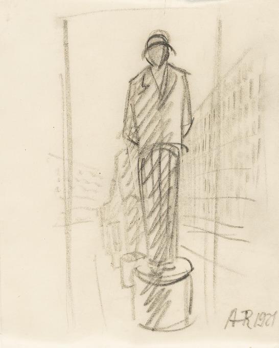 Ohne Titel (Figur auf Sockel)