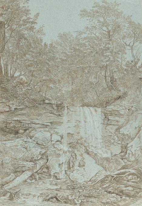 Waldschlucht mit Wasserfall