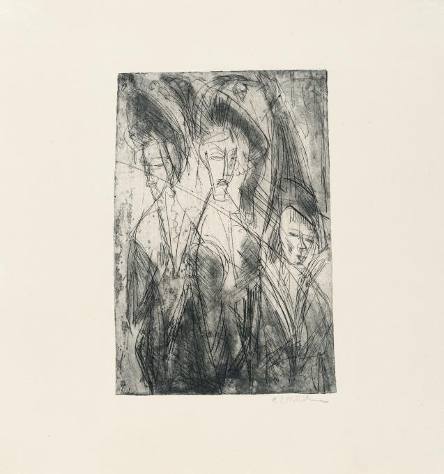 Three Courtesans at Night