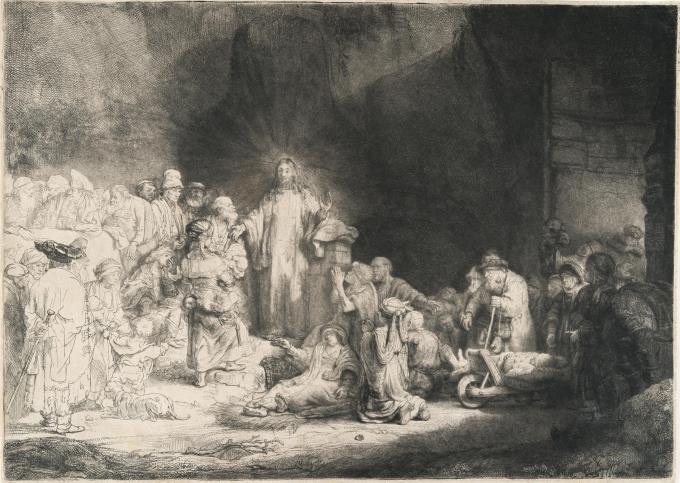 Christus heilt die Kranken. Genannt: Das Hundertguldenblatt