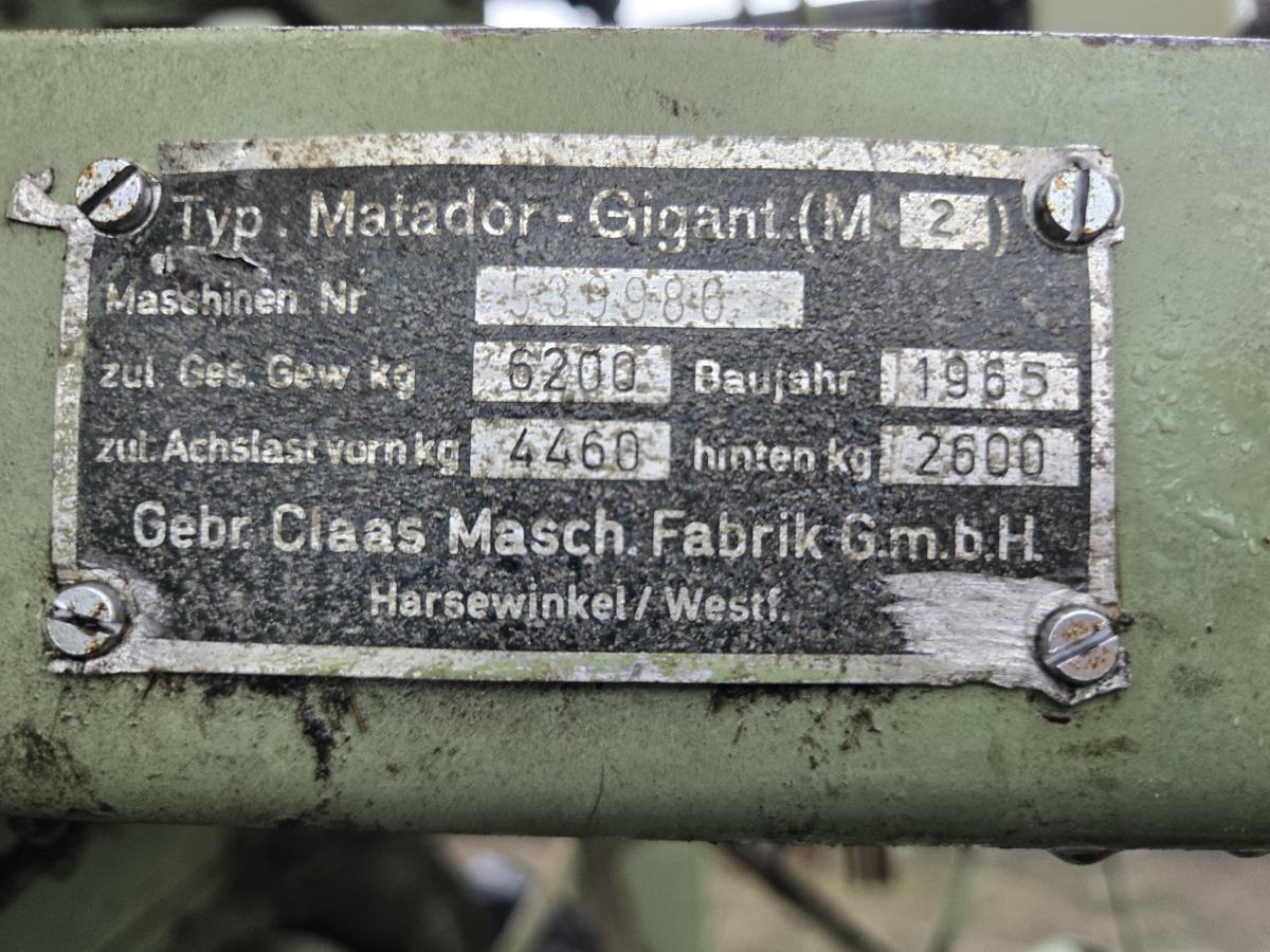 Claas Matador Combine