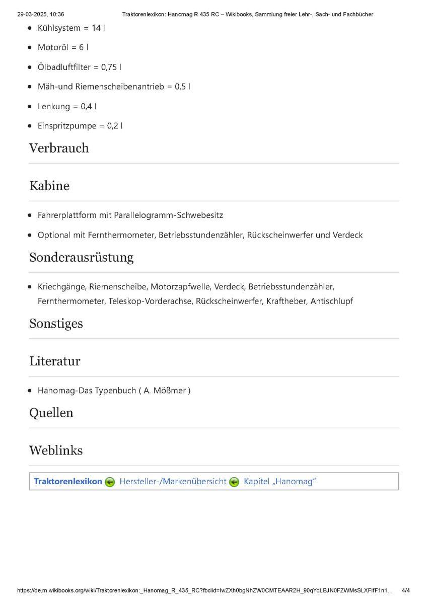 Hanomag 440 Row Crop