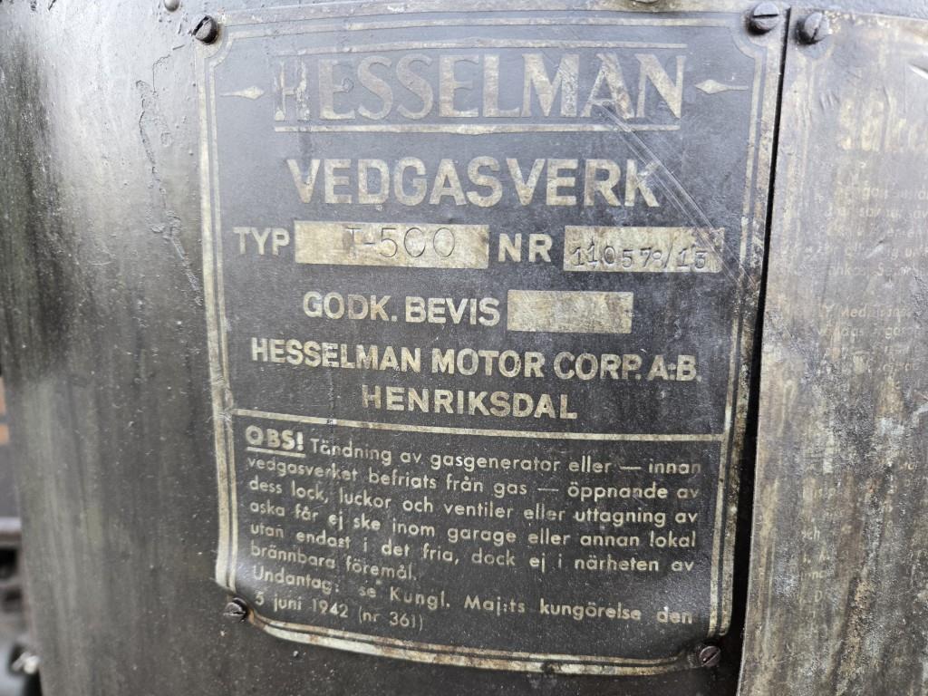 Munktells GBMV-1 Woodgas tractor running on woodgas