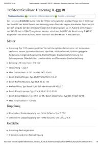 Hanomag 440 Row Crop