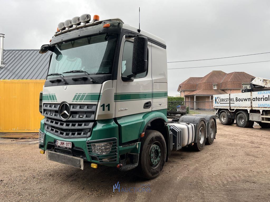 Wegens gedeeltelijke stopzetting activiteiten - Trekker MERCEDES-BENZ (2014), 2 vrachtwagens MAN, op – veiling bij VH Auctions, Belgium