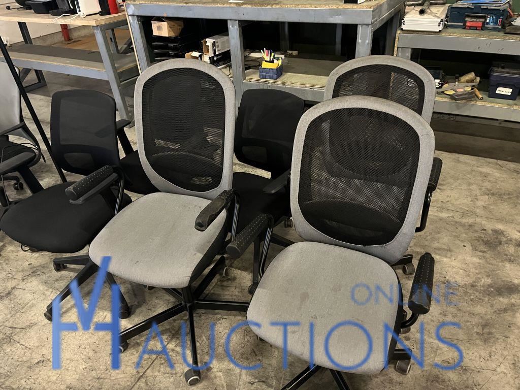 6 bureaustoelen – kavel bij VH Auctions, Belgium