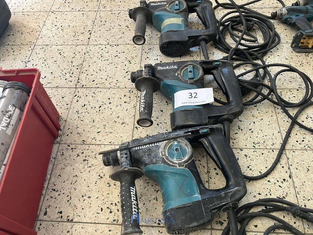 3 klopboorhamers MAKITA – kavel bij VH Auctions, Belgium