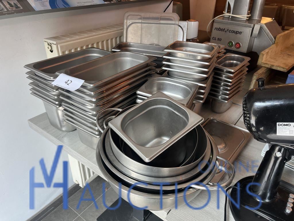 Partij rvs gastronormbakken – kavel bij VH Auctions