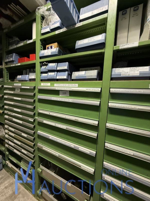 Grote partij hydraulische ventielen en manifoldblokken – kavel bij VH Auctions, Belgium