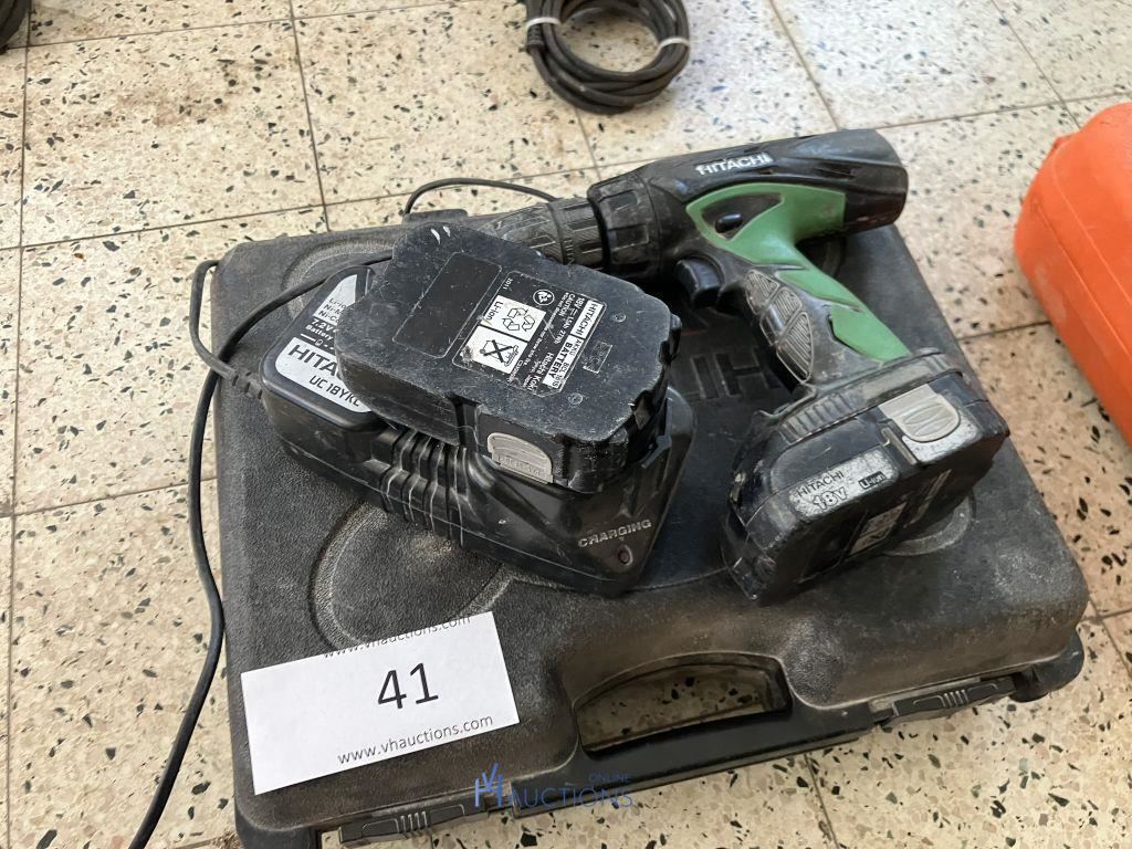 Accu boormachine HITACHI – kavel bij VH Auctions, Belgium