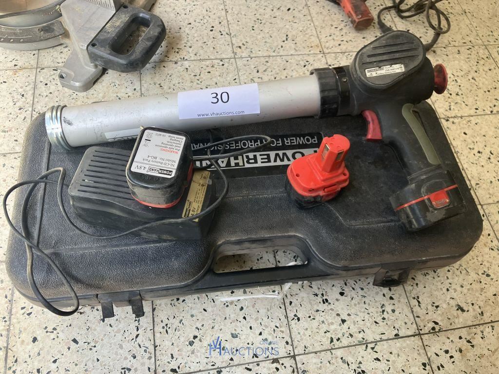 Accu siliconenspuit POWERHAND – kavel bij VH Auctions, Belgium