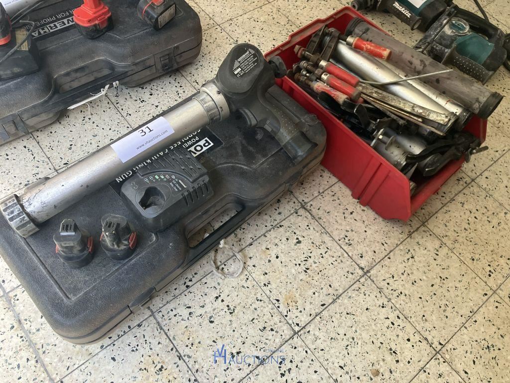 Accu siliconenspuit POWERHAND – kavel bij VH Auctions, Belgium