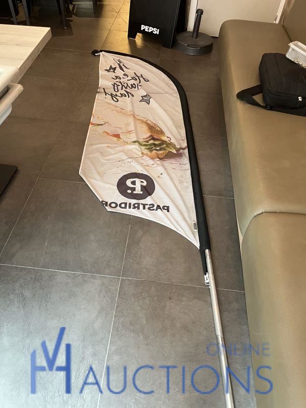 Pvc stoepbord en banner – kavel bij VH Auctions