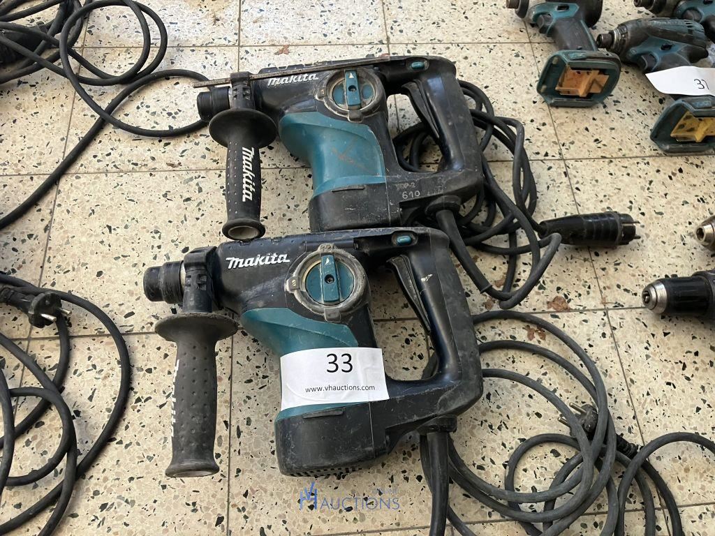 2 klopboorhamers MAKITA – kavel bij VH Auctions, Belgium