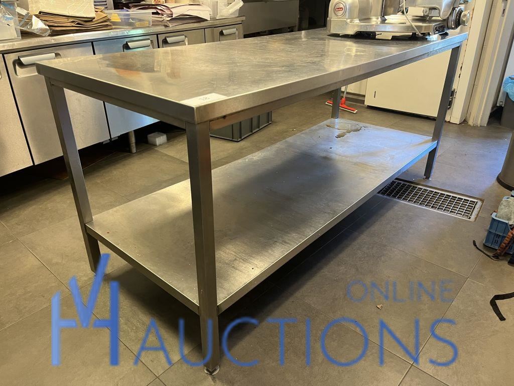 Rvs werktafel – kavel bij VH Auctions