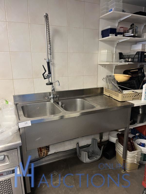 Rvs spoeltafel – kavel bij VH Auctions