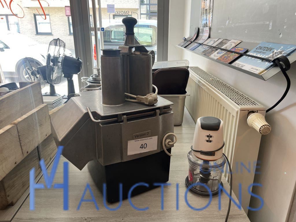Rvs groentesnijmachine ROBOT COUPE en hakmolen KENWOOD – kavel bij VH Auctions