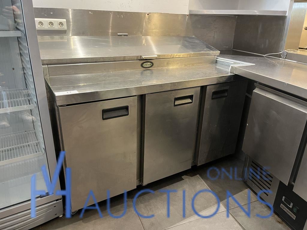 Rvs koelwerkbank met saladette FROSTER – kavel bij VH Auctions