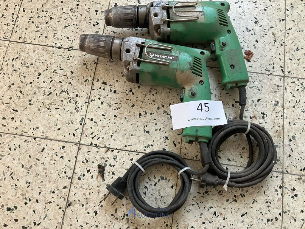 2 boormachines HITACHI – kavel bij VH Auctions, Belgium