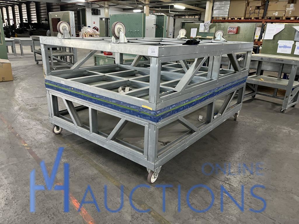 2 verrijdbare werktafels – kavel bij VH Auctions, Belgium
