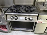 4-pits RVS-gasfornuis MARENO – kavel bij VH Auctions