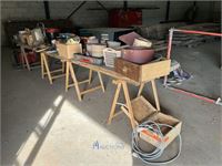 Partij diverse werkplaatsmaterialen – kavel bij VH Auctions