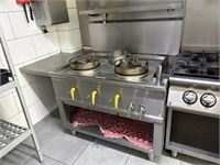 3-pits RVS-wokfornuis BERTRAND – kavel bij VH Auctions