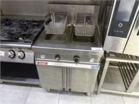 Dubbele RVS-friteuse KOMEL – kavel bij VH Auctions