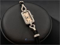 Antiek dameshorloge bezet met diamant – kavel bij VH Auctions