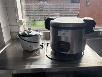 2 rijstkokers HENDI en PROLINE – kavel bij VH Auctions