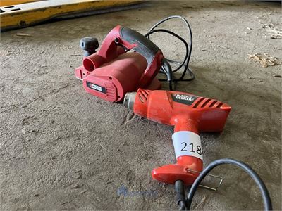 Heteluchtblazer BLACK & DECKER en schaafmachine XCEED – kavel bij VH Auctions