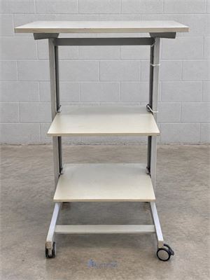 werktafel op wielen met twee legplanken TWINCO – kavel bij VH Auctions