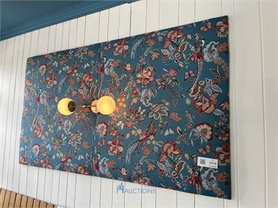 Decoratief wandpaneel met wandlampen – kavel bij VH Auctions