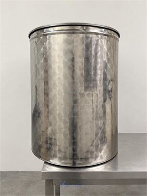 Inox vat 200 liter met deksel BROUWLAND – kavel bij VH Auctions