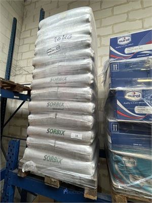 Plm 33 zakken absorptiekorrels SORBIX - 20 kg – kavel bij VH Auctions