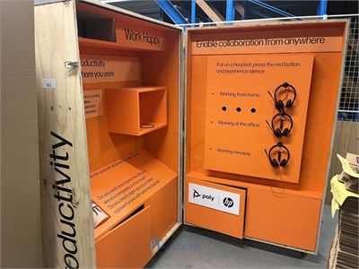 Verrijdbare beursstand HP – kavel bij VH Auctions