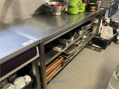 RVS werktafel – kavel bij VH Auctions