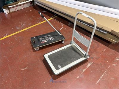 Magazijnkar met plateaukar – kavel bij VH Auctions