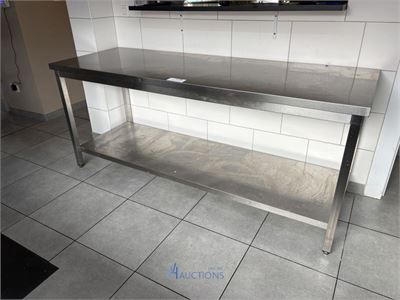 RVS werktafel – kavel bij VH Auctions