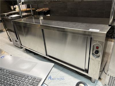 Rvs warmhoudkast / werktafel – kavel bij VH Auctions