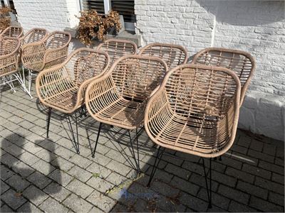 6 terrasstoelen – kavel bij VH Auctions