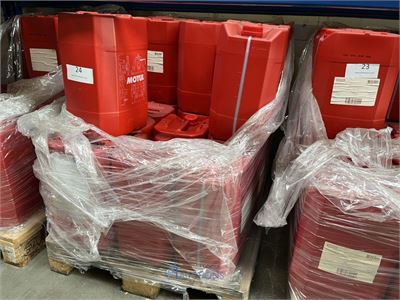 Plm 21 bidons smeermiddel MOTUL EZ LUBE - 20 L – kavel bij VH Auctions