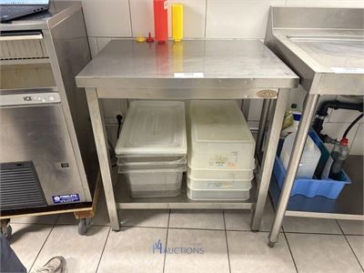 RVS werktafel – kavel bij VH Auctions