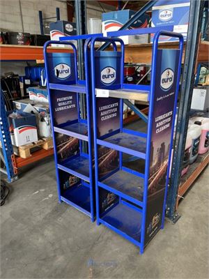 2 winkeldisplays EUROL – kavel bij VH Auctions