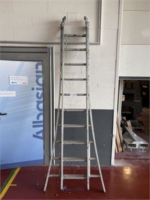 2-delige alu schuifladder – kavel bij VH Auctions
