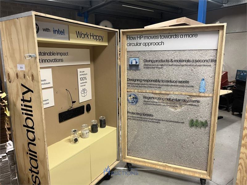 Verrijdbare beursstand HP – kavel bij VH Auctions