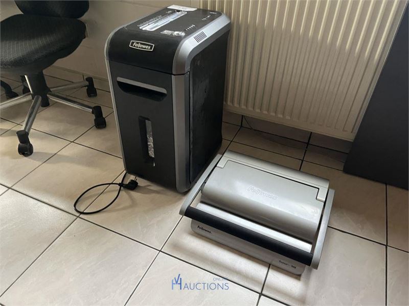 Papierversnipperaar FELLOWES 99Ci met inbindmachine – kavel bij VH Auctions