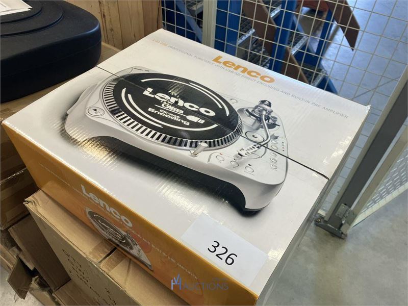 3 platenspelers LENCO – kavel bij VH Auctions