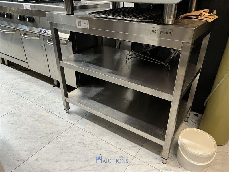 Rvs werktafel – kavel bij VH Auctions